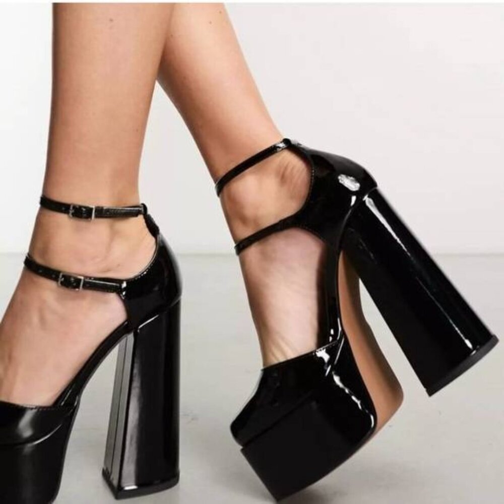 Jessica Simpson Kenyon Mary Jane double strap block heel platform